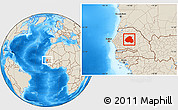 Shaded Relief Location Map of Barkedji
