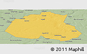 Savanna Style Panoramic Map of Barkedji