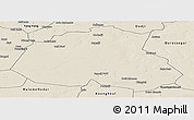Shaded Relief Panoramic Map of Barkedji