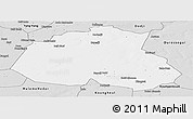 Silver Style Panoramic Map of Barkedji