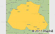 Savanna Style Simple Map of Barkedji