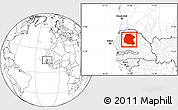 Blank Location Map of Linguere