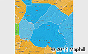 Political Shades Map of Linguere