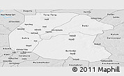 Silver Style Panoramic Map of Linguere