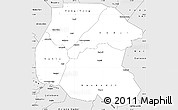 Silver Style Simple Map of Linguere