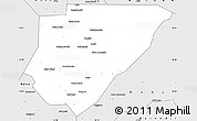 Silver Style Simple Map of Yang-Yang