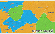 Political 3D Map of Koki