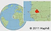 Savanna Style Location Map of Matam