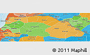 Political Shades Panoramic Map of Saint Louis