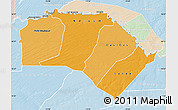Political Shades Map of Podor, lighten