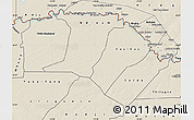 Shaded Relief Map of Podor