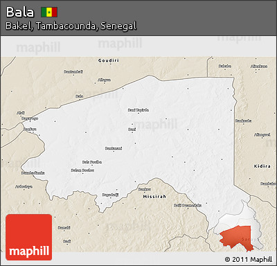 Classic Style 3D Map of Bala