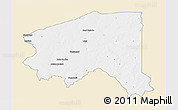 Classic Style 3D Map of Bala, single color outside
