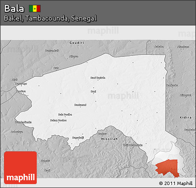 Gray 3D Map of Bala