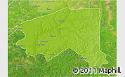 Physical 3D Map of Bala, satellite outside