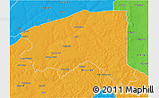 Political 3D Map of Bala
