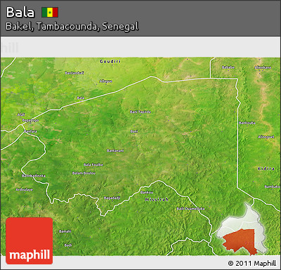 Satellite 3D Map of Bala