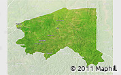 Satellite 3D Map of Bala, lighten