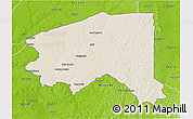 Shaded Relief 3D Map of Bala, physical outside