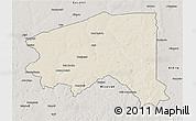 Shaded Relief 3D Map of Bala, semi-desaturated
