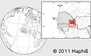 Blank Location Map of Bala, highlighted country, highlighted parent region, within the entire country