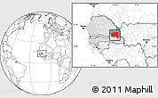 Blank Location Map of Bala, highlighted country, highlighted parent region