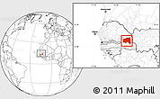 Blank Location Map of Bala, highlighted parent region, within the entire country