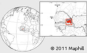 Blank Location Map of Bala, highlighted parent region, highlighted grandparent region, within the entire country