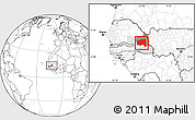 Blank Location Map of Bala, highlighted parent region, highlighted grandparent region