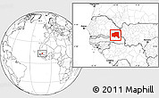 Blank Location Map of Bala, highlighted parent region