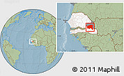 Savanna Style Location Map of Bala, highlighted country, highlighted parent region, hill shading