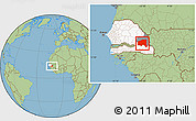 Savanna Style Location Map of Bala, highlighted country, highlighted parent region
