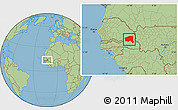 Savanna Style Location Map of Bala