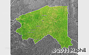 Satellite Map of Bala, desaturated