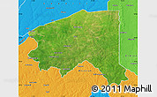 Satellite Map of Bala, political outside