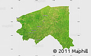 Satellite Map of Bala, single color outside