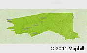 Physical Panoramic Map of Bala, lighten