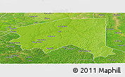 Physical Panoramic Map of Bala, satellite outside
