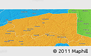 Political Panoramic Map of Bala