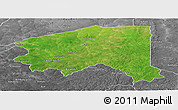 Satellite Panoramic Map of Bala, desaturated
