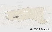 Shaded Relief Panoramic Map of Bala, lighten