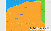 Political Simple Map of Bala