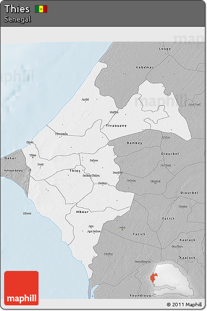 Gray 3D Map of Thies