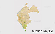 Satellite 3D Map of Thies, cropped outside