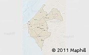 Shaded Relief 3D Map of Thies, lighten