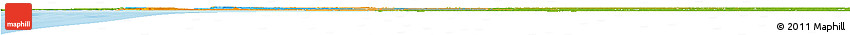 Political Horizon Map of Thies, physical outside