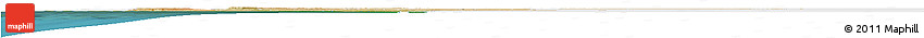 Satellite Horizon Map of Thies, single color outside