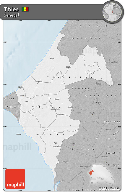 Gray Map of Thies