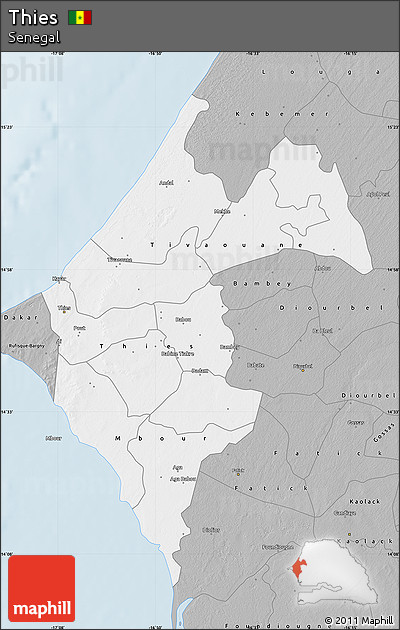 Gray Map of Thies