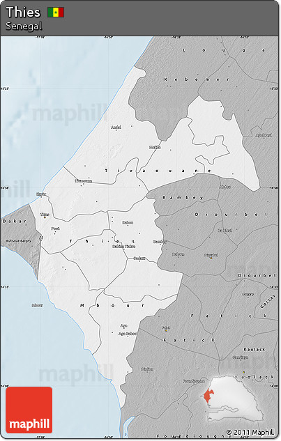 Gray Map of Thies